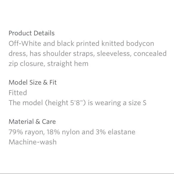 ✨Women Off White & Black Polka Dot Bodycon Dress✨ - Picture 5 of 6